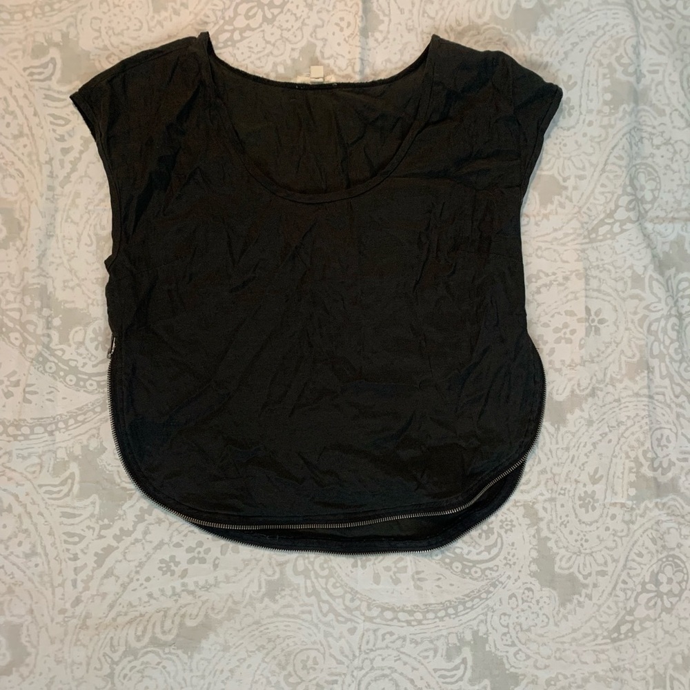 Silence + noise womens top w/zippers